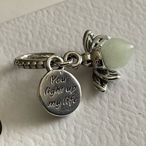 Pandora glow-in-the-dark charm "You Light Up My Life"